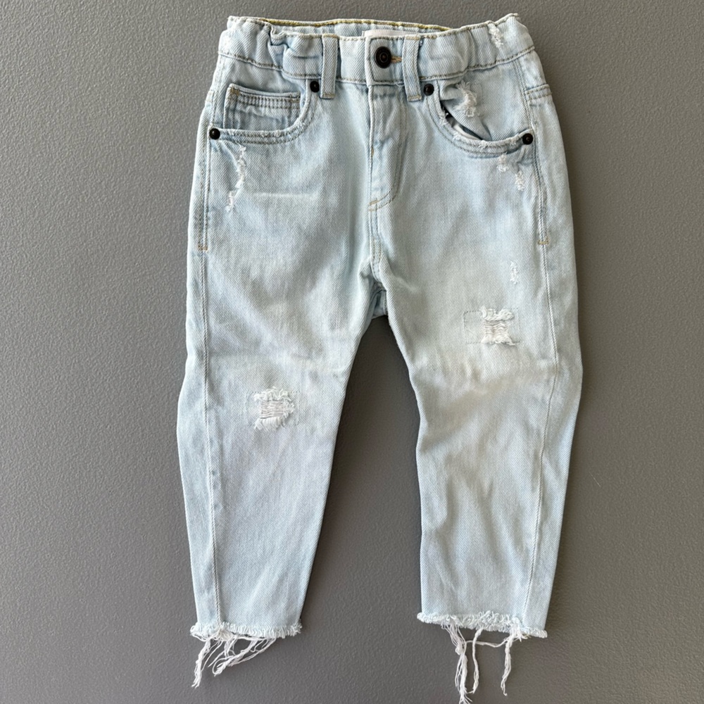 Relaxed fit denim pants